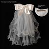 with Hairpin Bridal Veils Headscarf White Tulle Headwear Accessories Hot Wedding Veil  Bridal