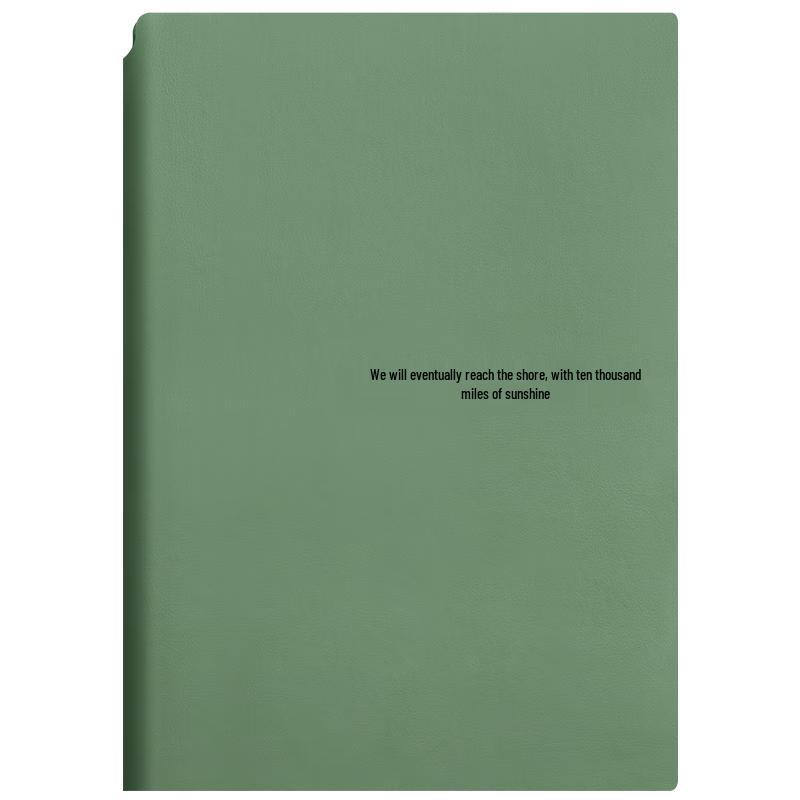 Ujia B5 Cornell Notebook with Pen Slot, 260 Pages зелёный