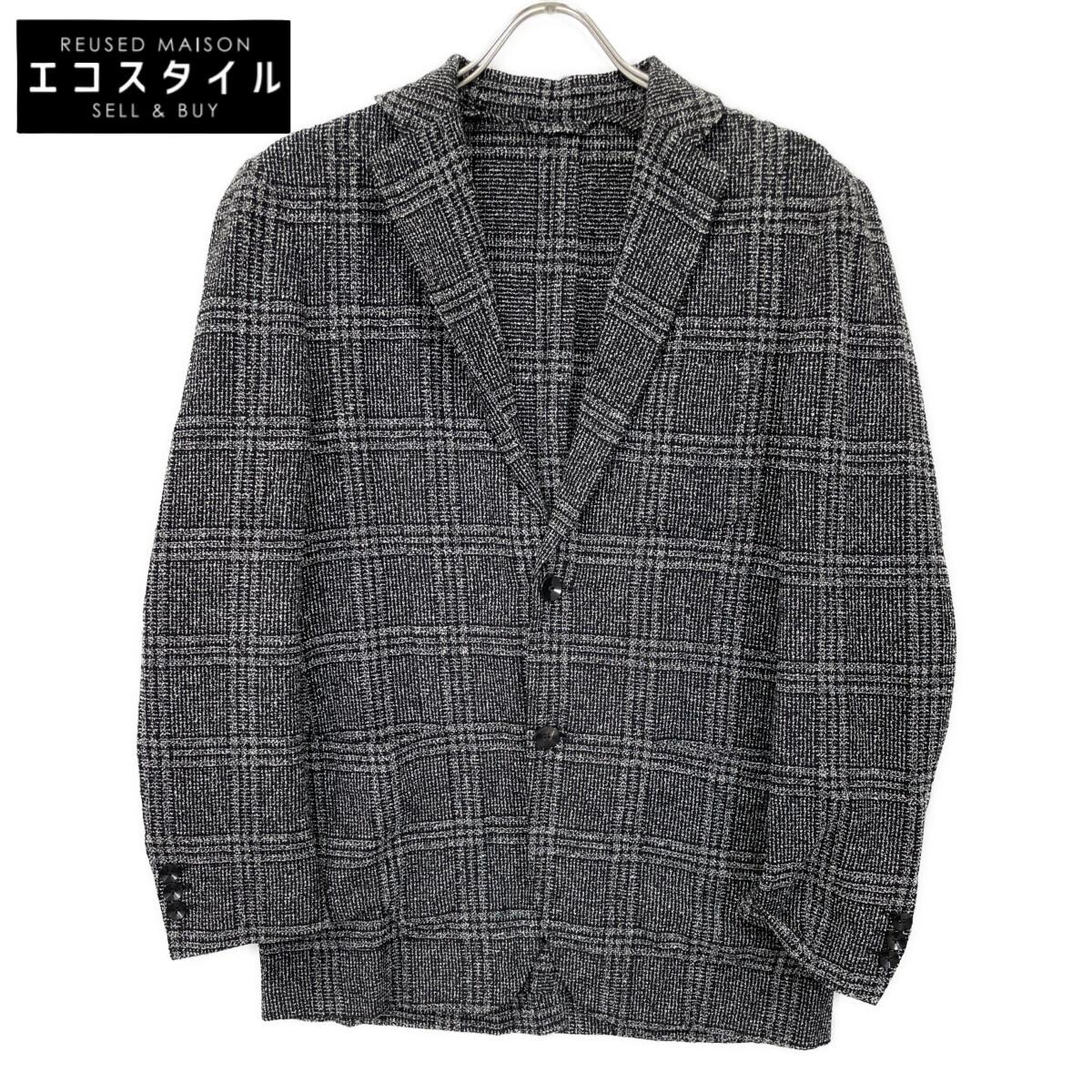 

TOMORROWLAND PILGRIM [Отличное состояние] 61-07-21-07007 Пиджак однобортный 2B из твида Angelico 46 черныйБ/у