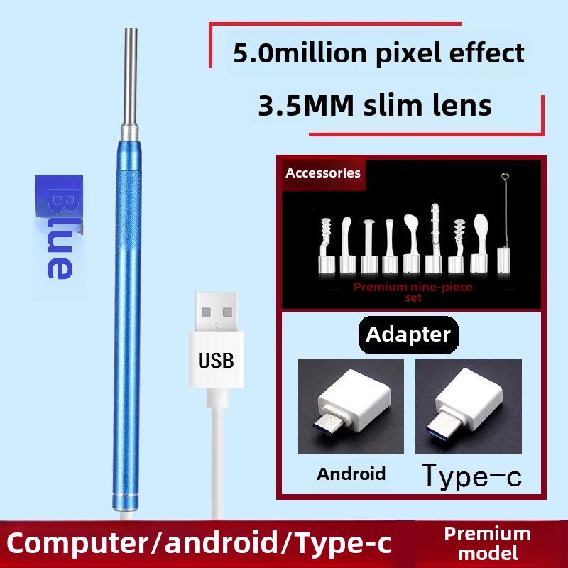 High-Definition Ear Cleaning Endoscope with Light