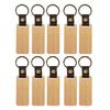 10Pcs Personalized Wooden Keychain Vintage Car Key Accessory Engraving Keyring