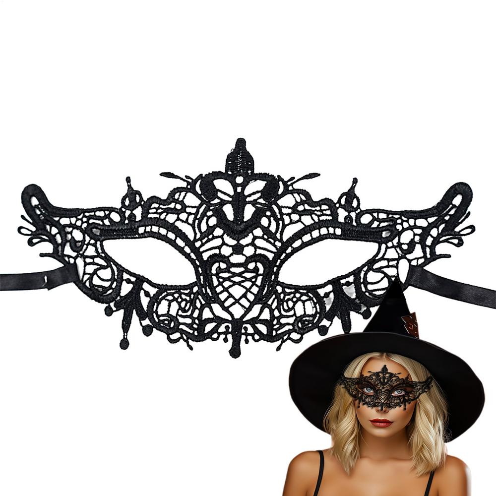 Lace Black Eye Cover Women Carnival Face Masque Festivals Decoration Blindfold For Women Girls Teens Halloween Christmas