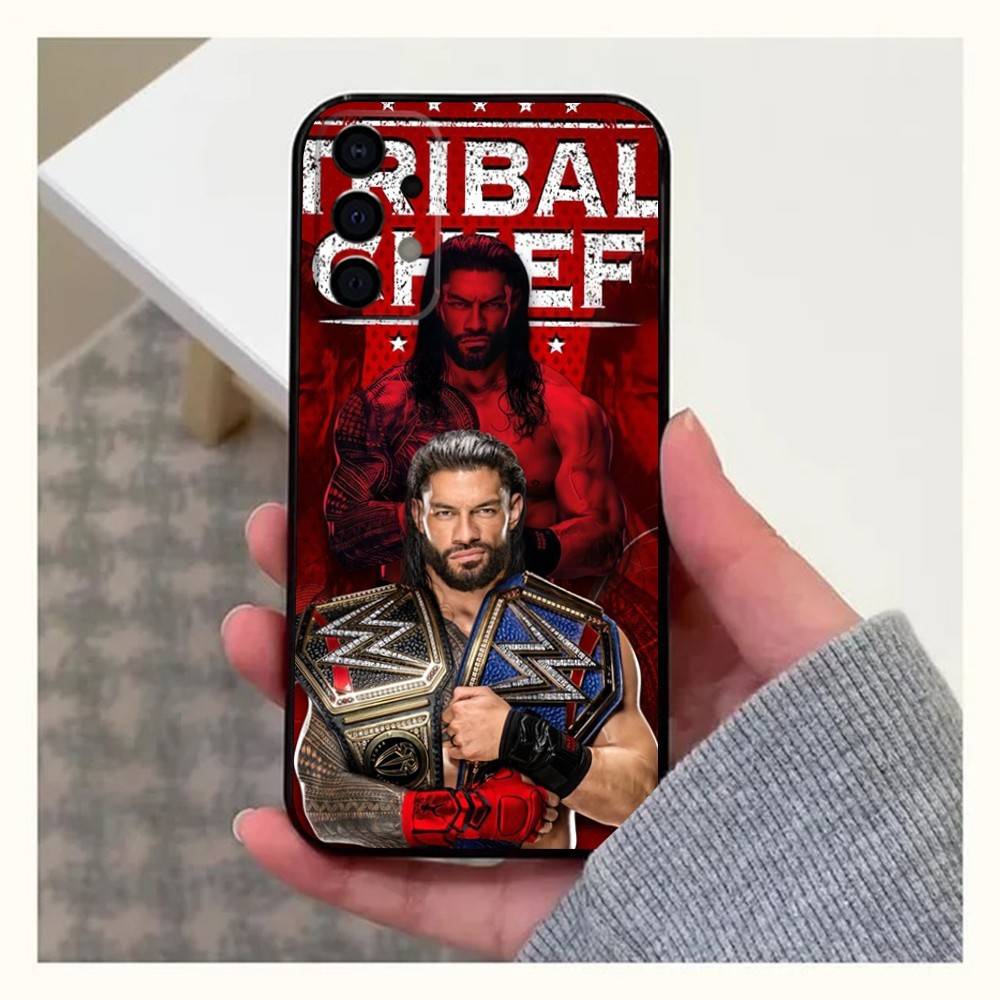 R-Roman Reigns Wrestling Star Phone Case For Samsung Galaxy A20,A21s,A22,A31,A32,A52,A53,A72,73,A80,A91 Soft Black Cover Samsung a714g