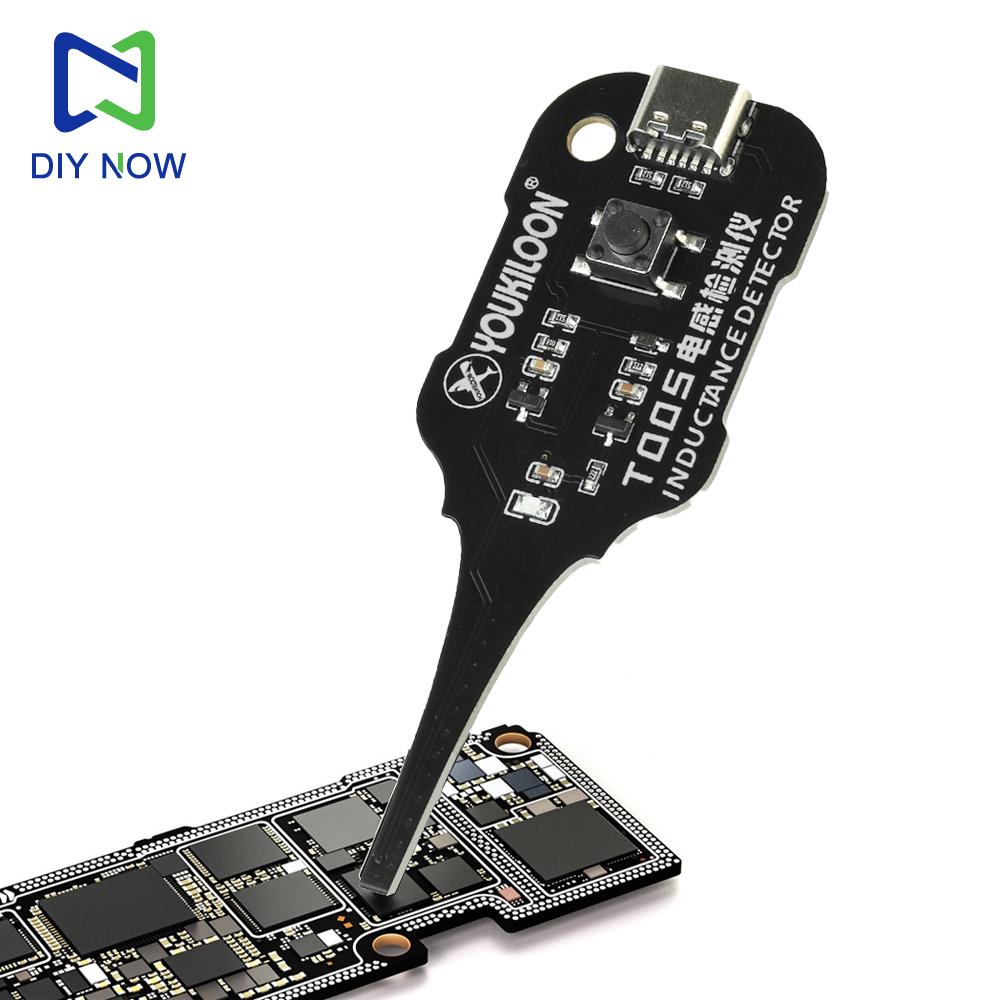 T005 DC 5V Inductance Tester Motherboard Coil Tester Inductor Detector Tool Repair Electromagnetic Induction Quick Fault Check