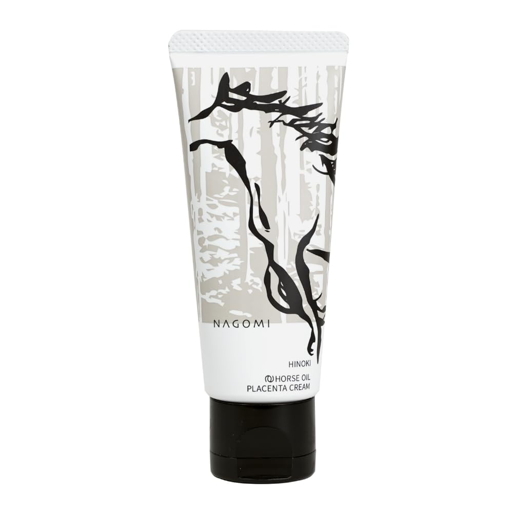 

Horse oil cream containing Thoroughbred horse placenta extract Made in highly for sensitive dry mixed whole body [Hinoki scent] Japan, moisturizing,