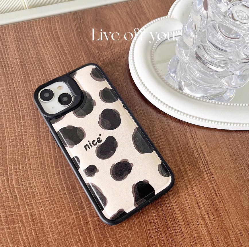 

Apple 17 Pro Max Creative Bump Phone Case, Leopard Print, Compatible with 15/14 Pro/13, Large Camera Hole 14 Pro Max чорний