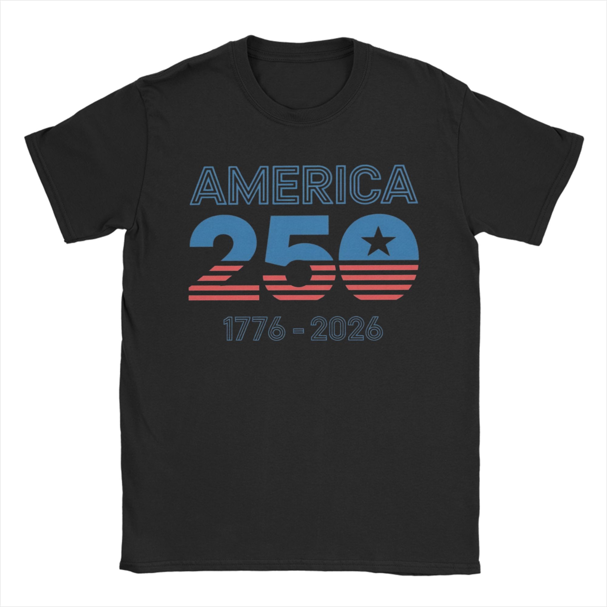 

Unisex Women New Arrival 250 Years American Anniversary T Shirt Tee Cotton Tshirts Clothing M