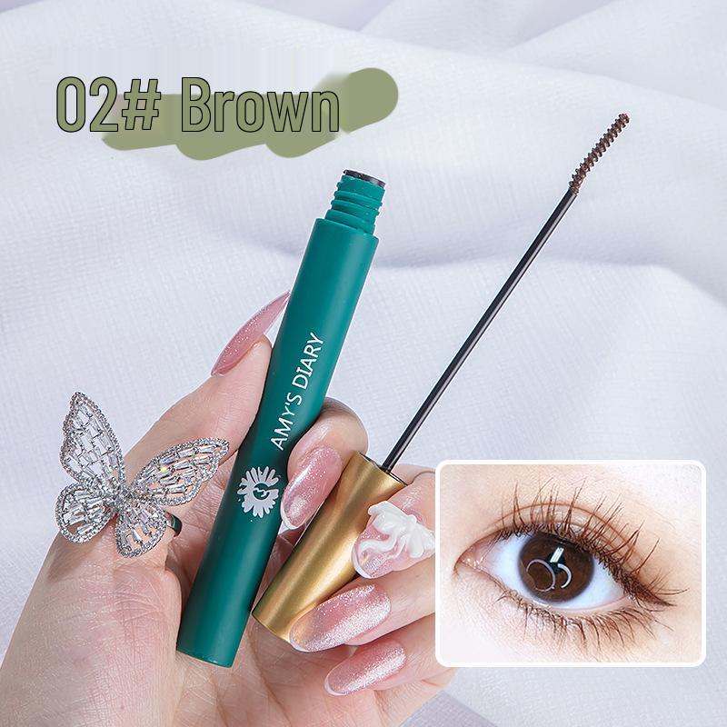 Aimei Diary Green Tube Lengthening & Curling Mascara - Ultra-Fine Brush, Waterproof & Smudge-Proof