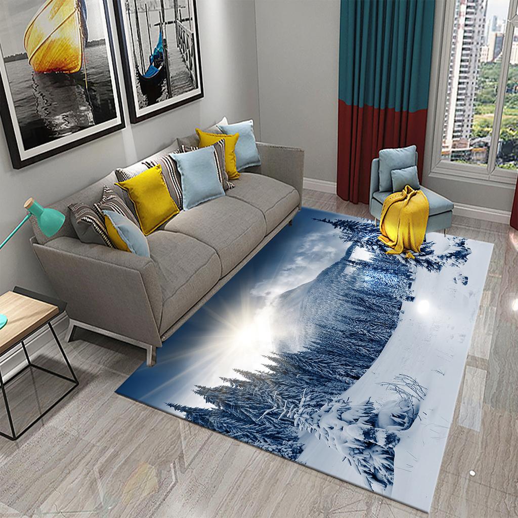 Rutschfester Flur, Schlafzimmer, Badezimmer, Küche, Bodenmatte, Veranda, Fußmatte, Schneeberglandschaft, Teppich