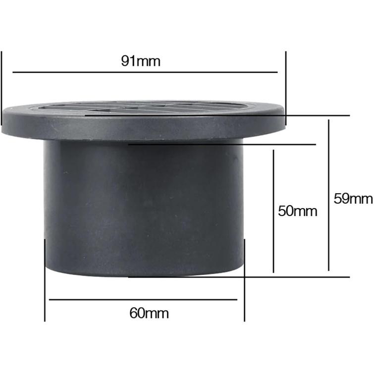 [Replacement] 60mm Warm Air Outlet for Diesel Rotatable Heater Ducting Duct Warm Air Vent Directional Outlet for Webasto Auto Truck Parts