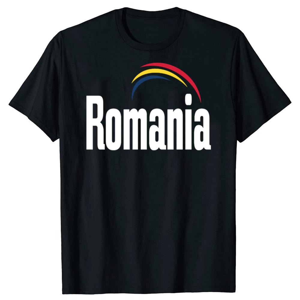 Funny Romania Romanian Flag Graphic T-shirts Men Women's Fashion Casual Tshirt 100% Cotton Loose Oversized T Shirt