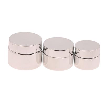 Kosmetiktiegel 5-50G Gesichtscreme Glasflasche Silberner Cremetiegel Kosmetikbehälter Leer Nagellimtiegel Reise Make-up Behälter