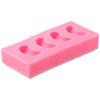 5 Pieces Strawberry Silicone Molds Orange 3D Fondant Molds Craft Cake Molds  for Cupcake Candy