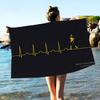 Fashion J-Johnnie W-Walker Beach Towel Colorful Bath Towels For Girl Microfiber Quick Dry Custom Sand Free Beach Yoga Gym Pool