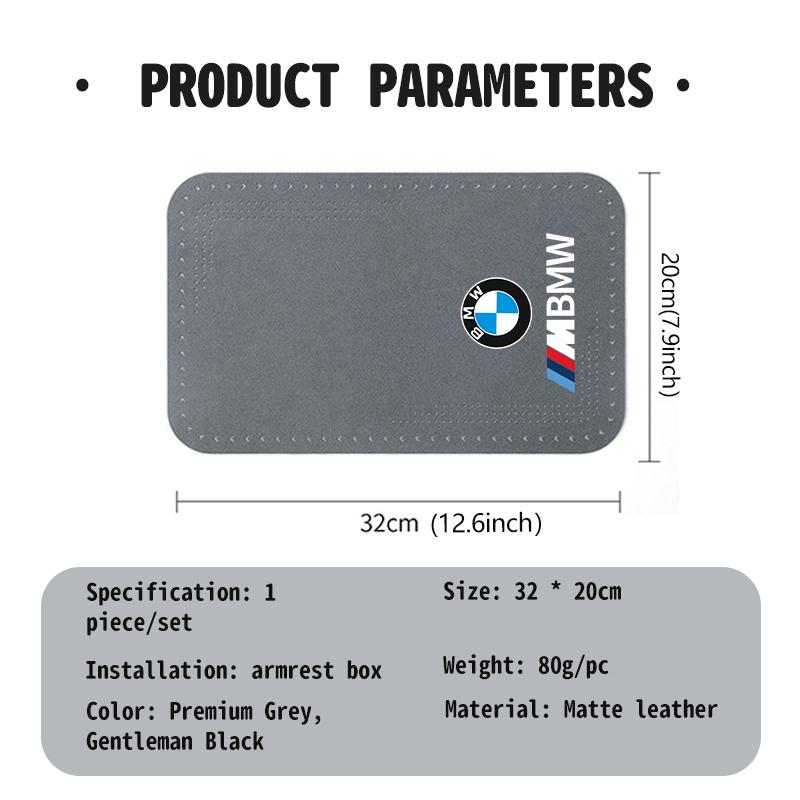 Car Seat Protection Center Console Armrest Mat Accessories For BMW M3 M5 X3 E93 F10 F20 F30 F40 F15 F25 F26 F31 F49 F86 TF0