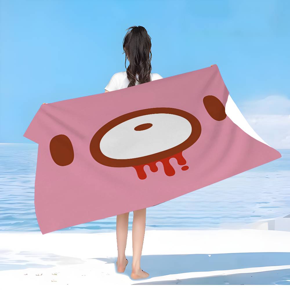 Trendy Image IP G-gloomy Bear Anime Beach Swimming Towel Soft Absorbent Washcloth Children's Gifts For Kids Travel Camping Gym