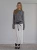 ETMON Hairy Cable Pullover Knit, Charcoal