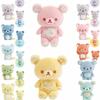 Cute Rilakkuma Colorful Plush Toy Keychain Four Seasons Collection Korilakkuma Brown Bear Peluche Girly Anime Bear Stuffed Doll