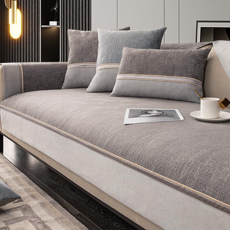 

Легкая подушка для дивана, роскошная нескользящая универсальная четырехсезонная подушка, современная простая высококачественная подушка, подлокотник, спинка, чехол для полотенца, тканевый чехол для дивана 70*70cm