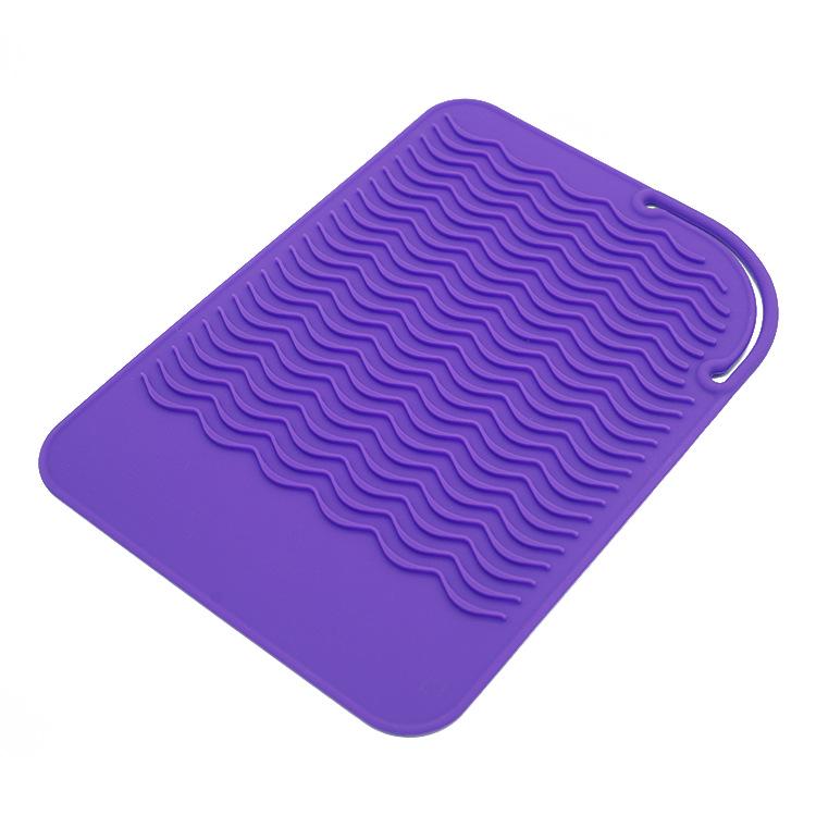 Silikonowa podkładka żaroodporna na prostownice i lokówki - Antypoślizgowa, termoizolacyjna, przenośne narzędzie do przechowywania
