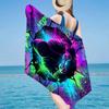 Cyberpunk Neon Gaming Beach Towel, Super Soft Microfiber, Gift for Her/Him, Birthday, for Pool, Beach, Travel, Home Decor Fan gifts