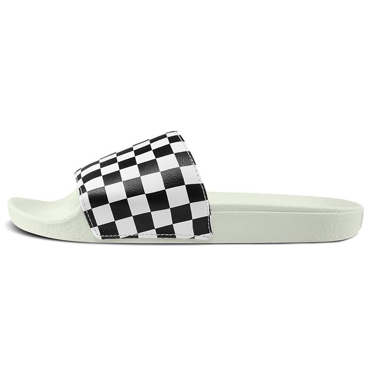 (WMNS) Vans Slide-On Checkerboard - White Black Women s VN0004LG27K EU 34.5