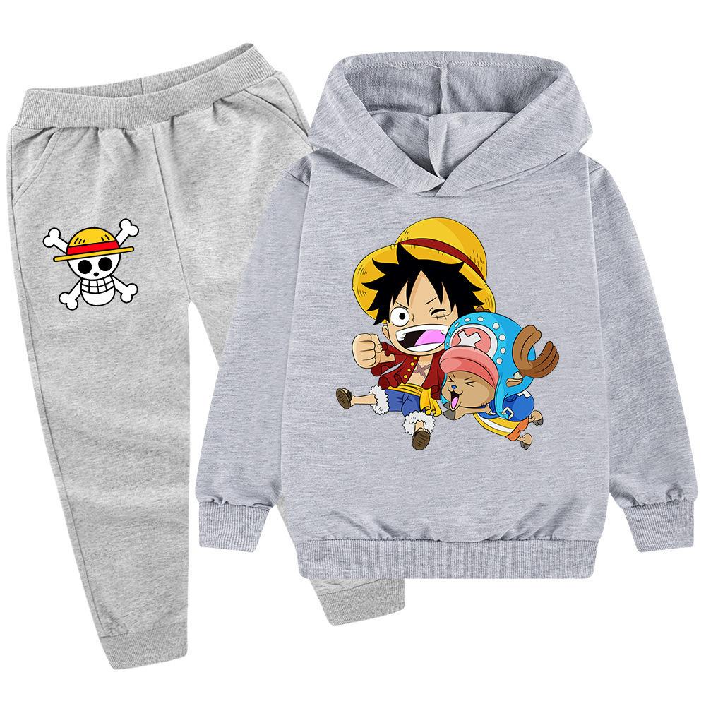 Lente Herfst Modellen Warm Comfortabel Kinder Hoodie Set Jongens Sport Vrije Tijd Tweedeelig Set Modieuze Cartoon Lange Mouwen Tweedeelig Set