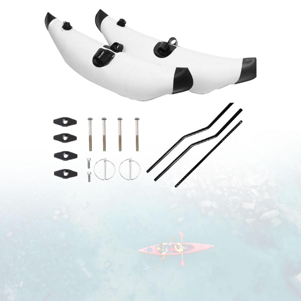 Kayak Inflatable Stabilizer Float Buoy PVC Metal Outrigger Kit for Watercraft Canoe Drifting Support