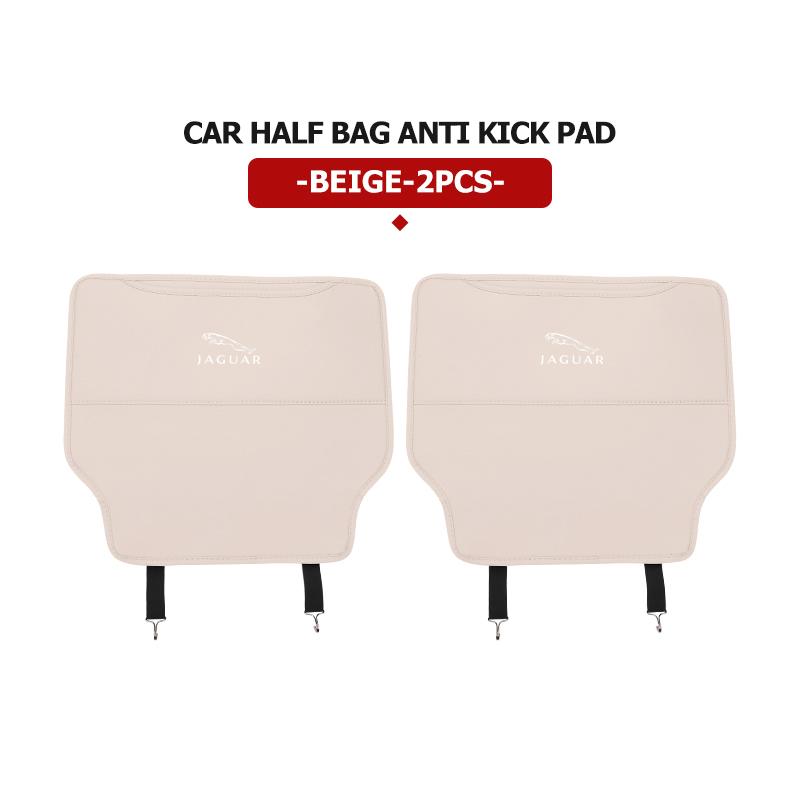 Car Seat Backrest Anti Kick Pad Protector Mat Storage Bag Emblem Accessories For Jaguar XK S-Type F-Type X-Type F-Pace I-Pace HH1