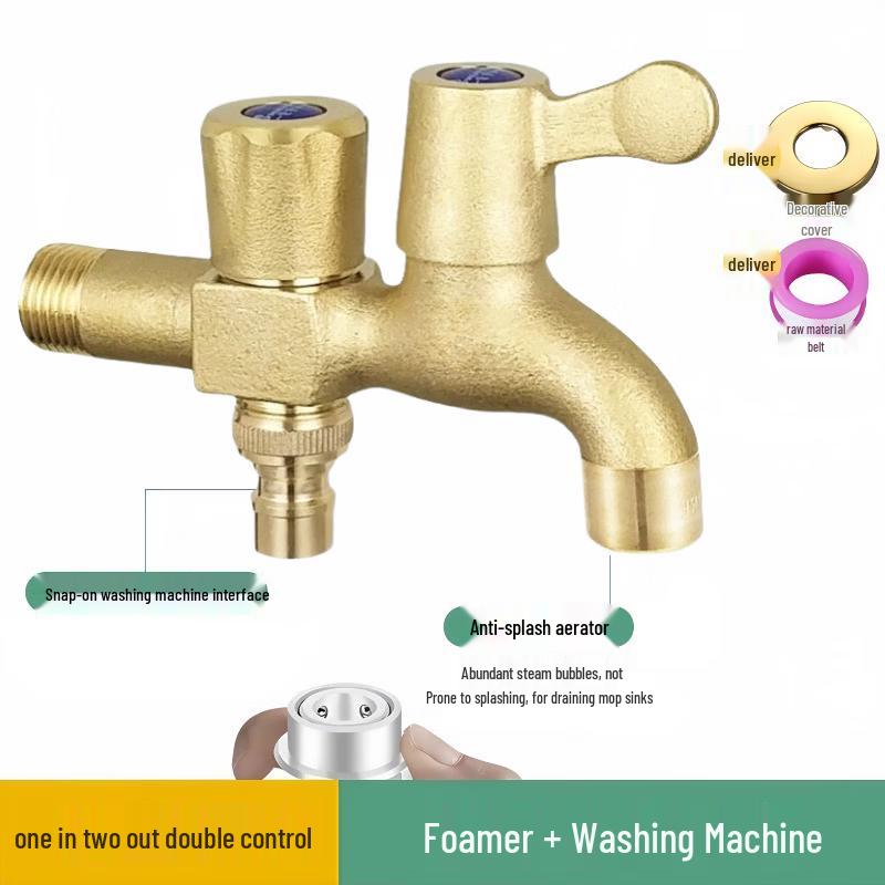 Dual-Use Quick-Open Washing Machine Faucet