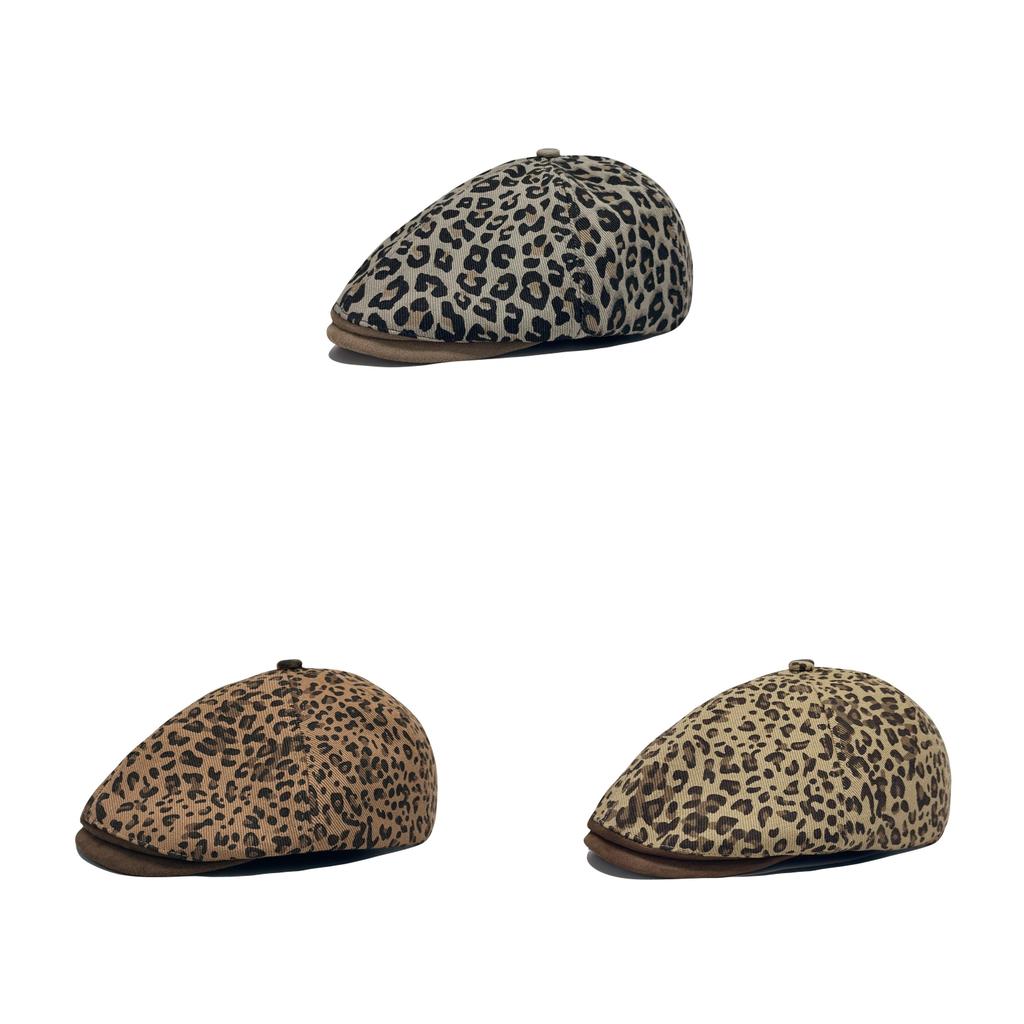 Vintage Leopard Print Bucket Hat For Women With Sun Protection For Fall Winter Fashion