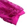 Women Plus Size Fashion Sexy Lace Crochet Hollow Out Pleated Midi Dress