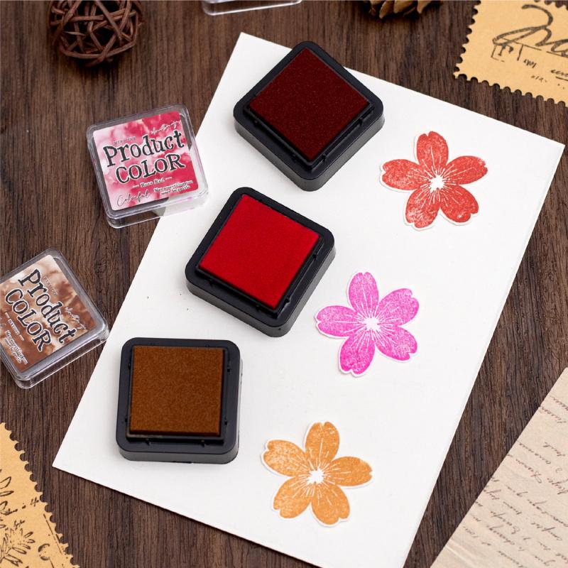 6-Color Ink Pad Set for Journal Decoration, Versatile Creative Stamp Pads, Rich Pigment & Quick-Dry Formula, Ideal for DIY Craft