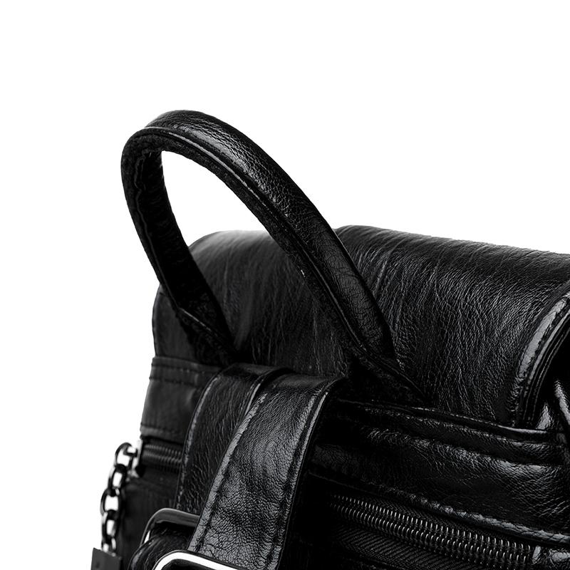 Damen Rucksack Große Kapazität Reise Weicher Leder Rucksack Mutter Tasche