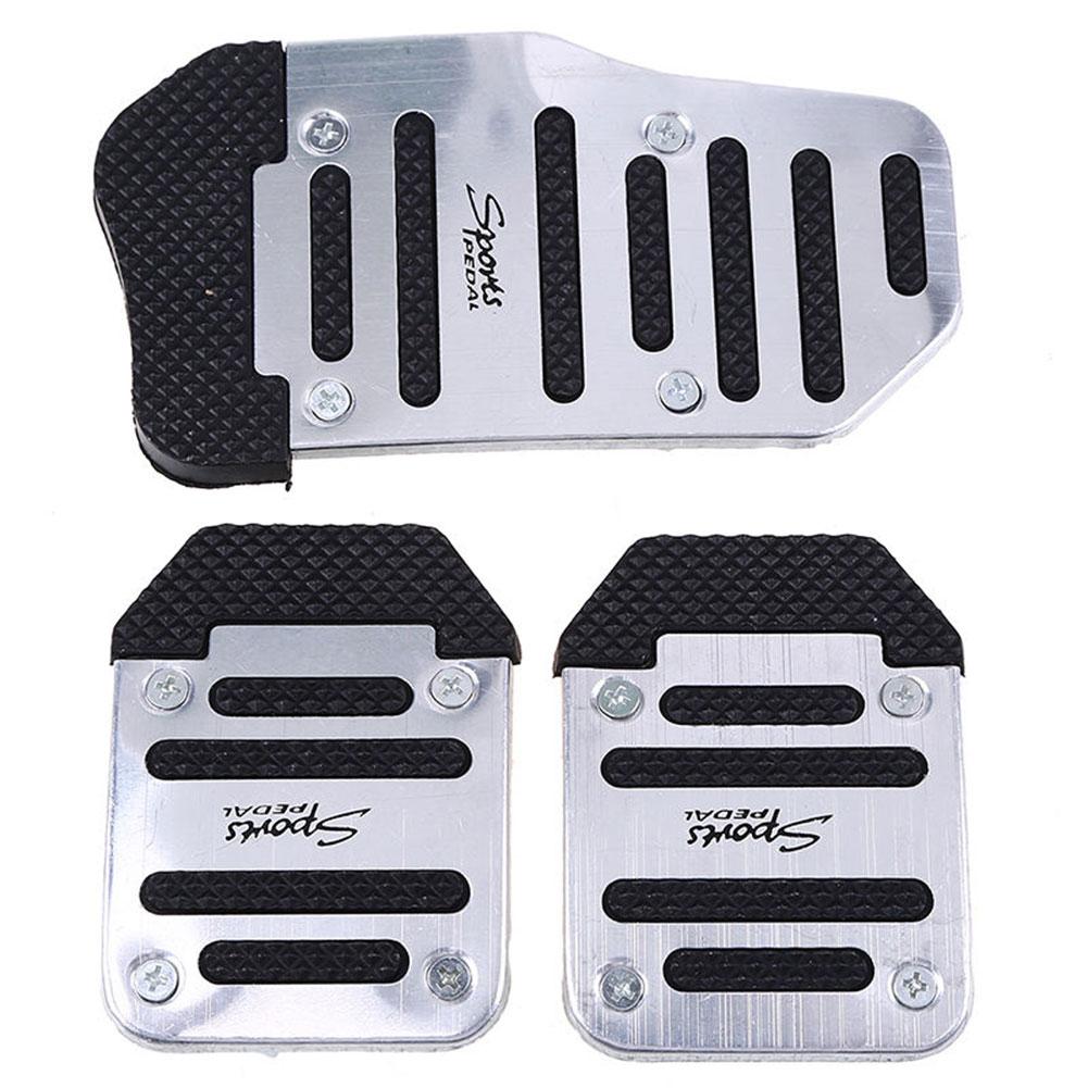 3Pcs/set Universal Car Manual Series Automatic Brake Accelerator Non-slip Foot Rest Pedal Pad Cover Car Accessories
