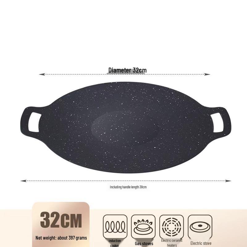 Southeast Asia Portable Double-Ear Outdoor Camping BBQ Grill Plate