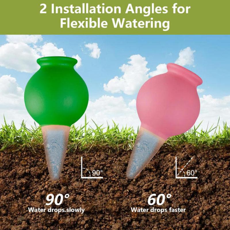 4pcs Plant Watering Spikes Automatic Terracotta Plant Watering Devices Garden