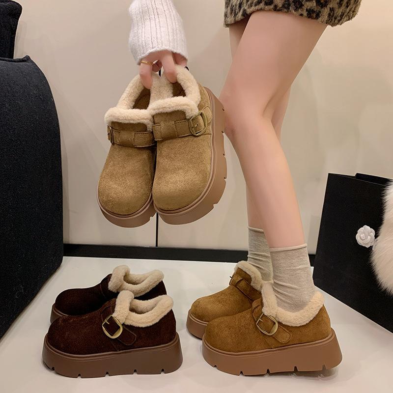 Women's Fashion Lightweight Winter Warm Snow Boots with Plush Lining, Slip-Resistant and Durable Casual Outdoor Cotton Boots