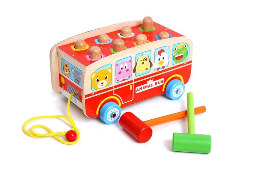 TG50021 WOODEN BUS CHILDREN' TOY