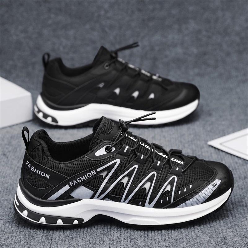 Men's Shoes 2025 New Summer Go Out Lace-free Versatile Casual Sports Shoes Outdoor Lightweight Breathable Dad Trendy Shoes