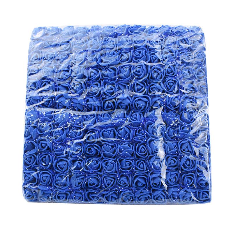 144pcs Artificial Flower PE Rose Outdoor UV Protection Garden Arch Wreath Wedding Home Diy Gift Box Festival Scrapbook Car Decor