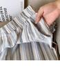 Plus Size Jin Striped Tie-Dye Wide-Leg Summer Pants - Loose, Slimming, Casual Style