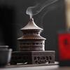 Chinesischer Keramik Räucherstövchen Pagodendendesign Sandelholz Aromatherapie Räuchergefäß für Zuhause Innen Zen Meditation Dekor Geschenk