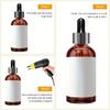 200pcs 45x30mm Clear Perforated Shrink Tape – Heat Shrink Packaging Sealer for Bottles, Jars, Lip Gloss Tubes (3/4 To 1 Inch Diameter)