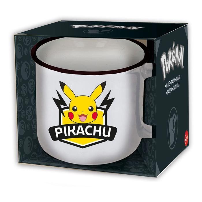 Tasse à boire pokémon pikachu - pokémon - 400 ml - céramique - tasse dans boîte cadeau