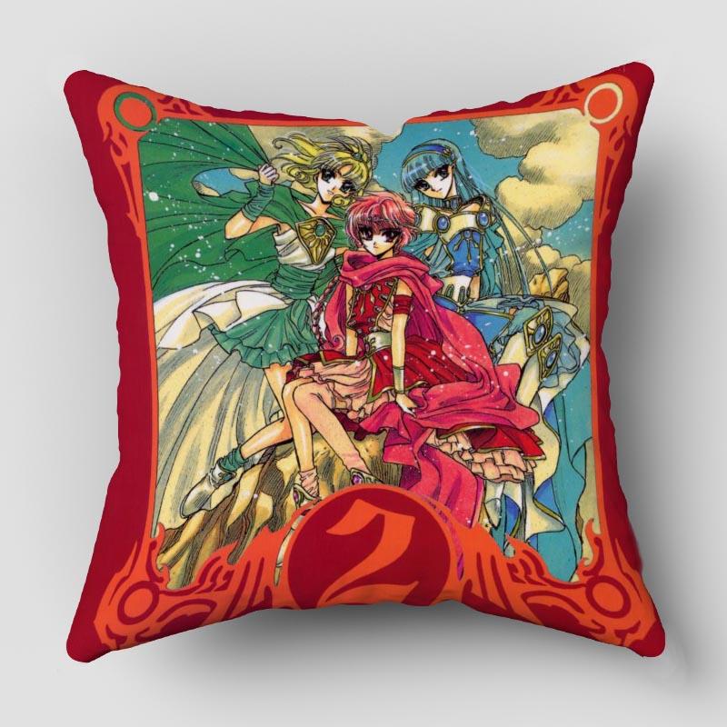 Musife Magic Knight Rayearth Pillowcase Art Square Zippered Pillow Cover 35*35,40*40,45*45cm wholesale