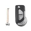 New 1x Car 2 Button Entry Remote Key Shell Cover with Blade VA2 for Citroen DS3 DS4