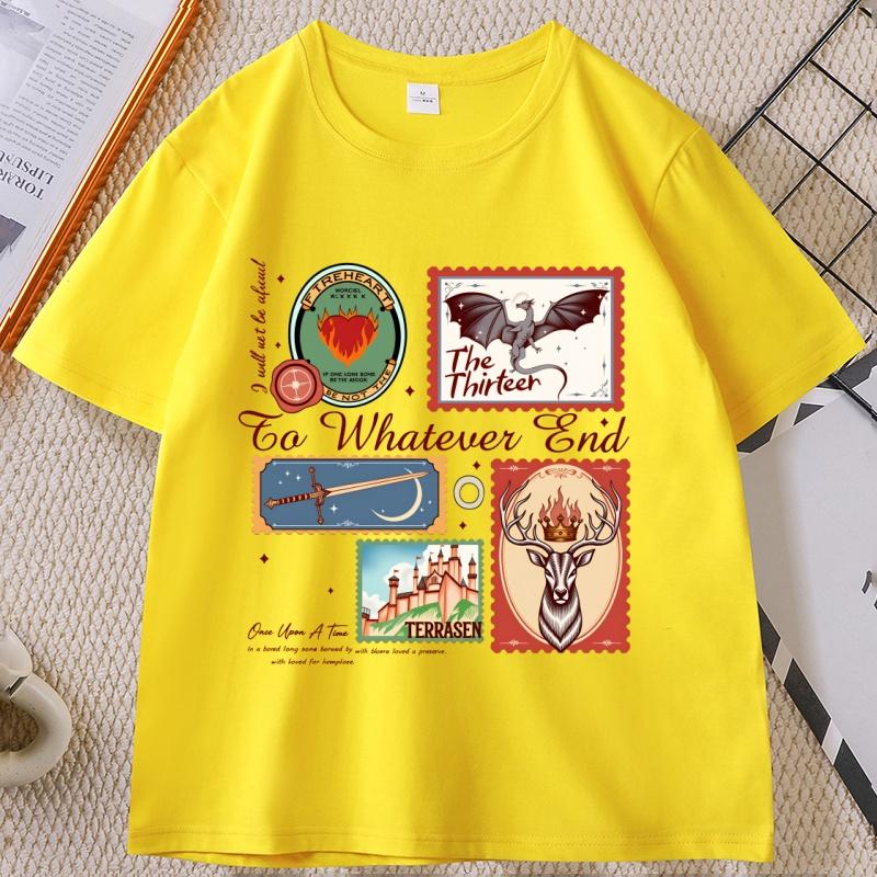 Throne of Glass T Shirt Vintage Terrasen The Thirteen Women T-Shirt Fantastic Reader Tee Fantasy Book Lover Clothes Unisex Tops