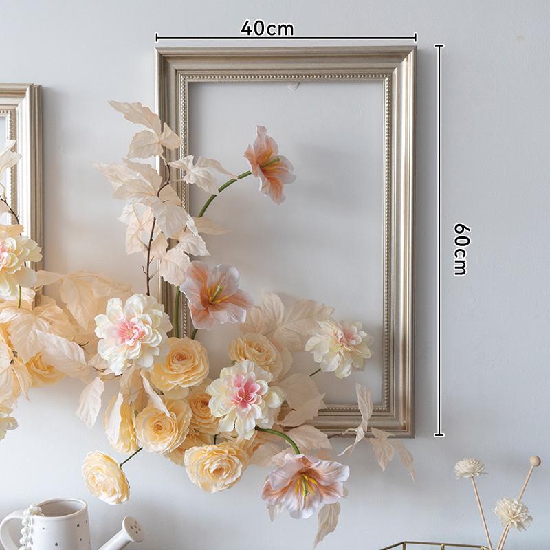 Floral Art Photo Frame Set for Wall and Window Decoration