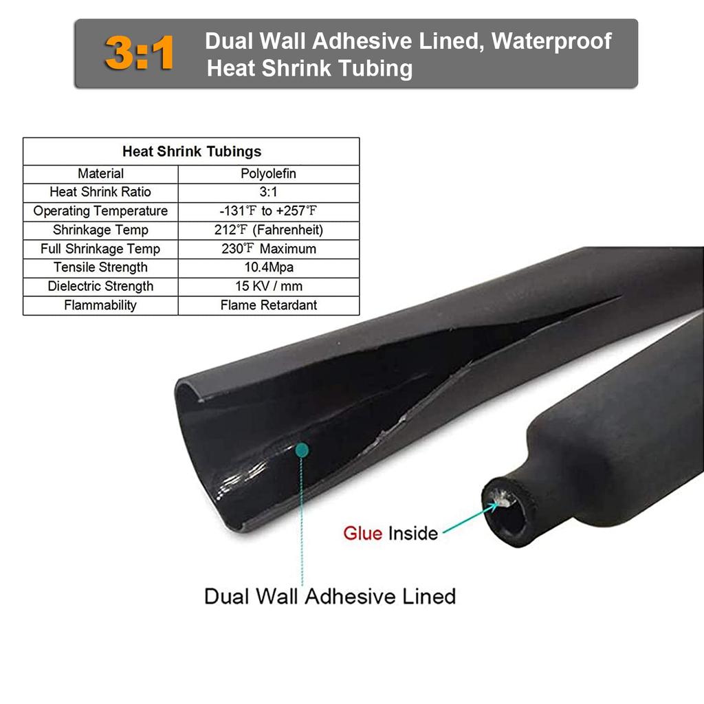 10 x Papuci 1/0 AWG-3/8", Papuci pentru cablu de cupru, Listat UL, pentru uz greu